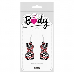 Body Abstract Wave Earrings